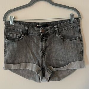Grey Denim Shorts